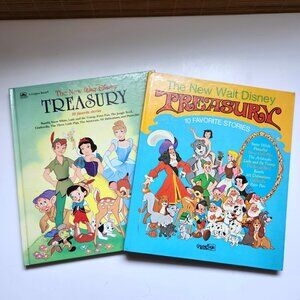 The New Walt Disney Treasury Lot of 2 Hardcover 1971 10 Favourite Stories